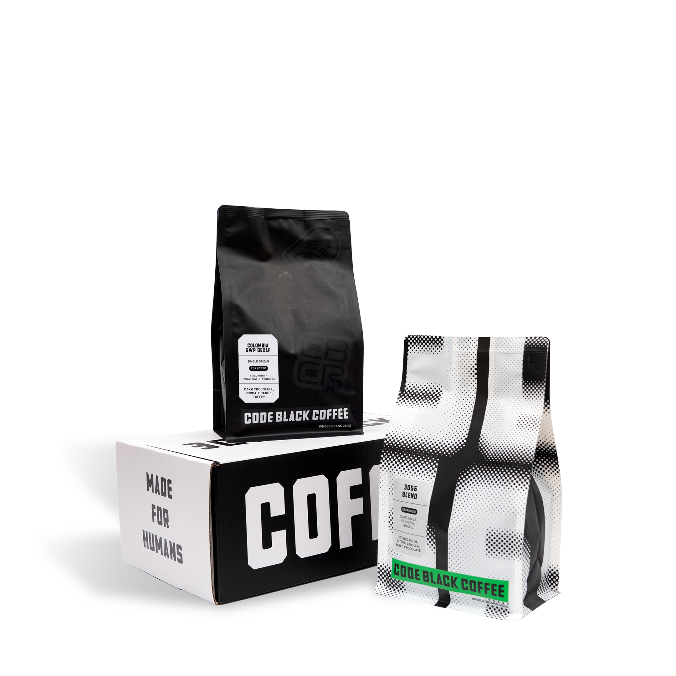 Code Black Coffee x Decaf x 3056 Bundle