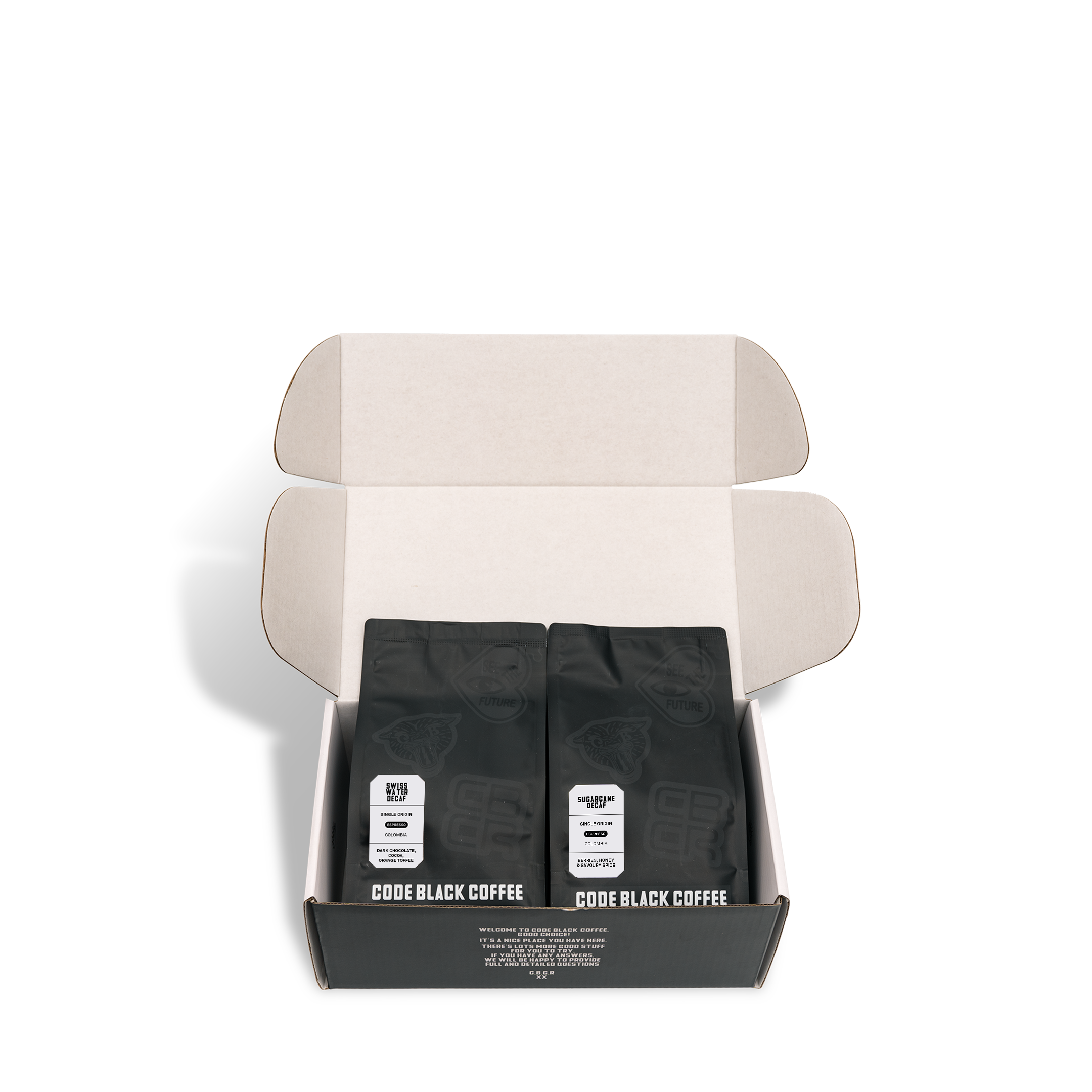 Code Black Coffee x Decaffeinated Espresso Coffee Bundle